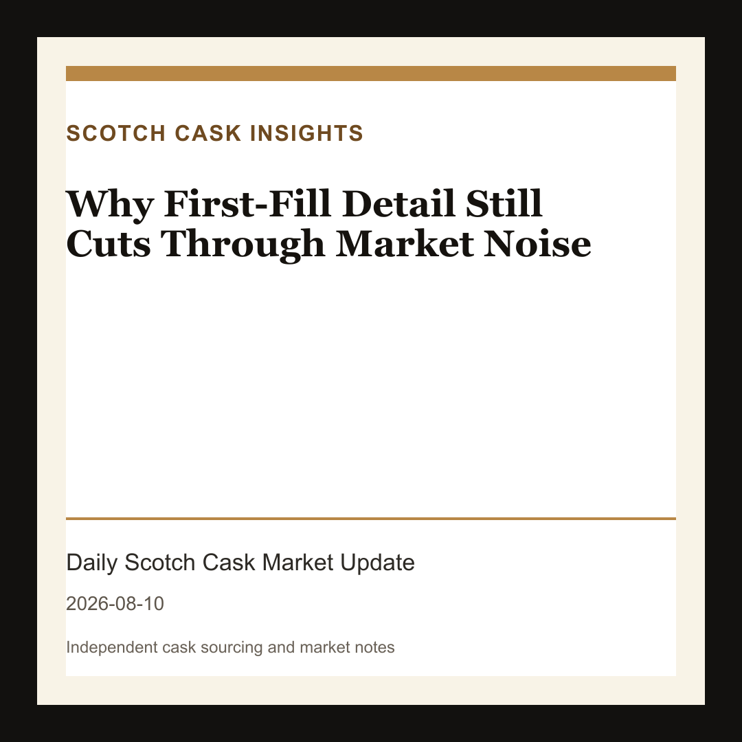 Why First-Fill Detail Still Cuts Through Market Noise market note