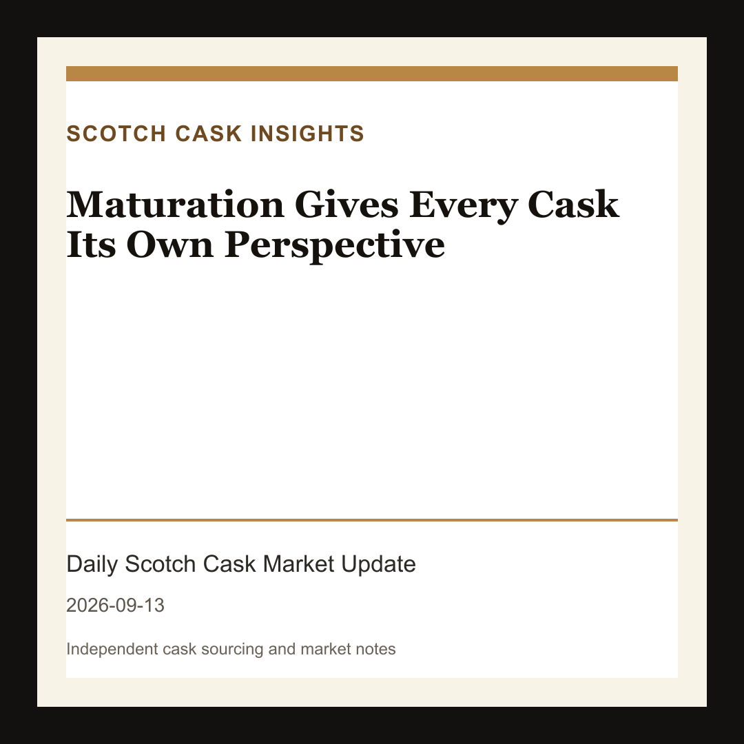 Maturation Gives Every Cask Its Own Perspective market note